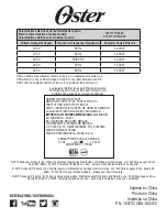 Preview for 32 page of Oster TSSTTV7118 Instruction Manual