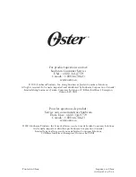 Preview for 11 page of Oster VERSA BLSTVB-000-033 User Manual