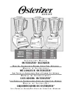 Preview for 1 page of Osterizer 4107 Instruction Manual