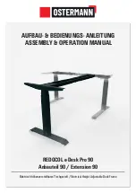 Ostermann REDOCOL e-Desk Pro 90 Extension 90 Assembly & Operation Manual preview