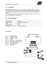 Preview for 4 page of OSTLING EU 80 Operating Instructions Manual