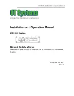 OT Systems ET2212-A-CM Installation And Operation Manual preview