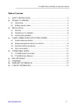 Предварительный просмотр 3 страницы OT Systems FT120DB Series Installation And Operation Manual