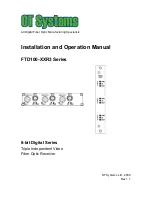 OT Systems FTD100-XXR3 Series Installation And Operation Manual предпросмотр