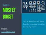 Preview for 1 page of OtalgiaFX MOSFET BOOST Build Manual