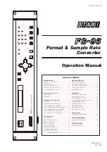 Предварительный просмотр 1 страницы OTARI FS-96 Operation Manual