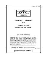 OTC DAIHEN EUROPE CM-741 Owner'S Manual preview