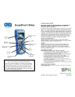 Preview for 10 page of OTC Tools ScanPro Elite Quick Start Manual