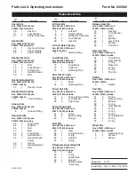 Preview for 3 page of OTC 1503A Parts List And Operating Instructions