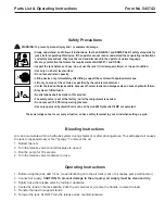 Preview for 5 page of OTC 4313C Parts List And Operating Instructions