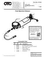 OTC 7448A Operating Instructions And Parts List предпросмотр