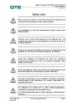 Preview for 3 page of OTE 774-0282/01 Technical Manual