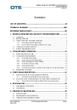 Preview for 5 page of OTE 774-0282/01 Technical Manual