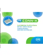 OTE conn-x 585 Installation Instructions Manual preview