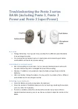 Preview for 1 page of Oticon Medical Ponto 3 Series Troubleshooting