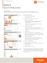 Preview for 1 page of Oticon Medical Ponto 4 Quick Fitting Manual