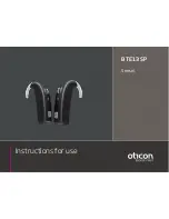 oticon Chili BTE 13 SP Instructions For Use Manual предпросмотр