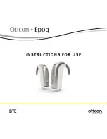 oticon Epoq BTE Instructions For Use Manual preview