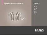 oticon miniBTE Alta Instructions For Use Manual preview