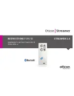 Preview for 1 page of oticon Streamer 1.4 Instructions For Use