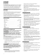 Preview for 2 page of OTMT OT10190BW Instructions Manual