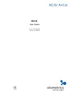 Preview for 1 page of otometrics ICS AirCal User Manual