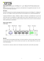 Предварительный просмотр 1 страницы OTS ET4111Pp Series Manual