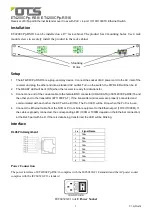 Предварительный просмотр 3 страницы OTS ET4200CPp-RS8 Quick Start Manual