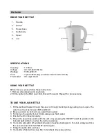 Preview for 3 page of ottimo OP-KT1188W Instruction Manual