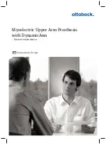 Otto Bock Myoelectric Upper Arm Prosthesis with DynamicArm Instructions For Use Manual preview