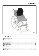 Preview for 1 page of Otto Bock The Back Instructions For Use Manual