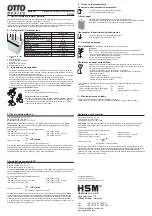 Preview for 3 page of Otto Office OS 300 Operating Instructions