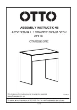 Otto ARDEN OTARD800WE Assembly Instructions Manual preview