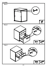 Предварительный просмотр 5 страницы Otto CONTOUR 3 DRAWER PEDESTAL JBCONT3DPD Assembly Instructions Manual