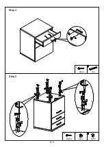 Предварительный просмотр 6 страницы Otto CONTOUR 3 DRAWER PEDESTAL JBCONT3DPD Assembly Instructions Manual