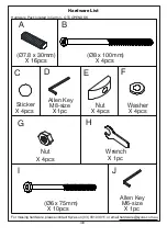 Preview for 4 page of Otto COPENHAGEN SOLID TIMBER 1500MM DESK OTCOPENDSK Assembly Instructions Manual