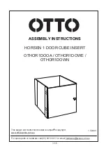 Preview for 1 page of Otto HORSEN OTHOR1DOOA Assembly Instructions Manual