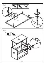 Preview for 8 page of Otto HORSENS 2 DRAWER LATERAL FILING CABINET OTHOR2CBWE Assembly Instructions Manual