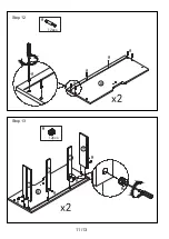 Предварительный просмотр 11 страницы Otto HORSENS 2 DRAWER LATERAL FILING CABINET OTHOR2CBWE Assembly Instructions Manual