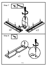 Preview for 7 page of Otto HORSENS 3 DRAWER PEDESTAL OTHOR3DWE Assembly Instructions Manual