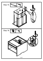 Предварительный просмотр 11 страницы Otto HORSENS 3 DRAWER PEDESTAL OTHOR3DWE Assembly Instructions Manual