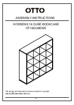 Предварительный просмотр 1 страницы Otto HORSENS OT16CUBEWE Assembly Instructions Manual