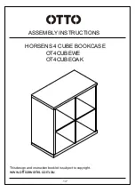 Preview for 1 page of Otto HORSENS OT4CUBEOAK Assembly Instructions Manual