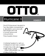 Preview for 1 page of Otto Hurricane II Manual