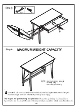 Предварительный просмотр 6 страницы Otto MERLOT SINGLE DRAWER DESК OTMERLOTOA Assembly Instructions Manual