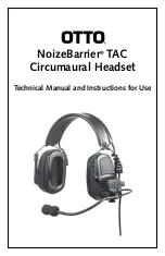 Otto NoizeBarrier TAC C102359BK Technical Manual And Instructions For Use preview