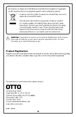 Preview for 16 page of Otto NoizeBarrier TAC C102359BK Technical Manual And Instructions For Use