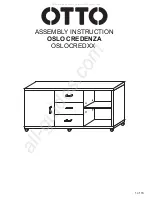 Otto OSLO CREDENZA Assembly Instruction Manual предпросмотр