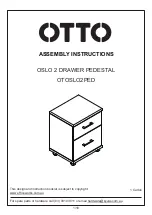 Otto OSLO OTOSLO2PED Assembly Instructions Manual preview