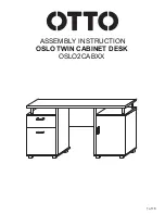 Otto OSLO TWIN CABINET DESK Assembly Instructions Manual предпросмотр